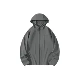 [UPF100+] Темно-серый (Mz Жидкость Английский язык Логотип на груди)