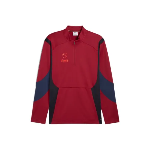 PUMA King ProDRYCELL Quarter Zip Пуловер Рубашка Мужская Красная