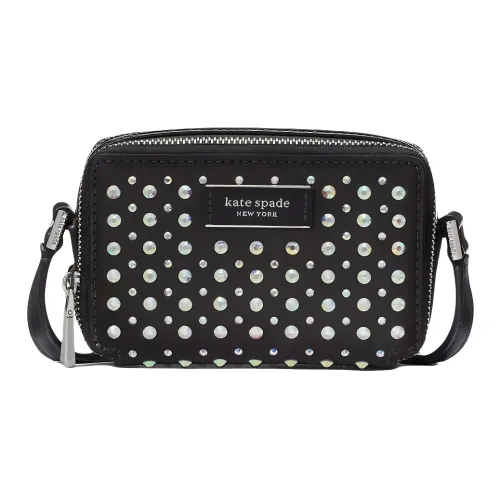 Kate Spade Smooth Leather Crossbody Bag Standard Women's Black Kate Spade Гладкая кожа через плечо сумка стандартная женская черная