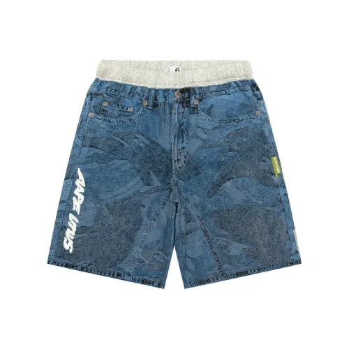 AAPE Синий BLX Мужские Повседневные Шорты