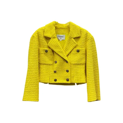 CHANEL 22S Весенне-летняя коллекция Premium Product Куртки и пальто Женские Желтые