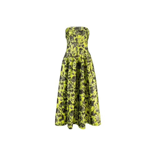 PHILOSOPHY DI LORENZO SERAFINI Флуоресцентно-желтые женские платья без рукавов