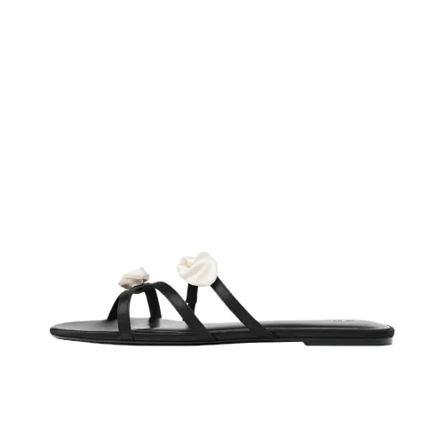ZARA Slip-resistant Слипоны Женские Черные