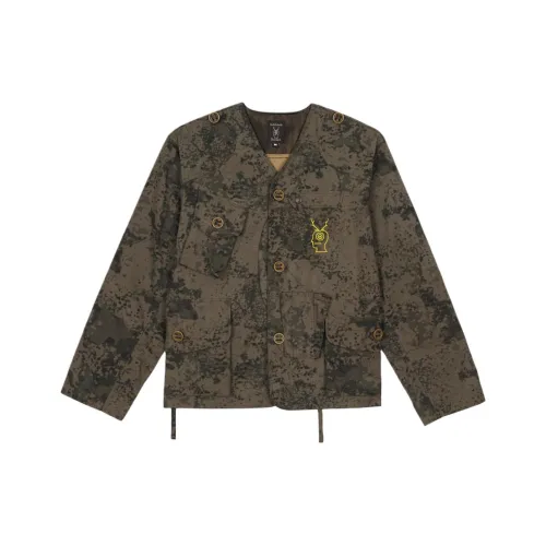 Brain Dead Серый камуфляж Унисекс Куртка