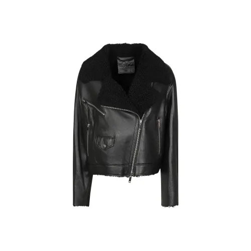 DESA 1972 Кожа Куртка Женская Черная