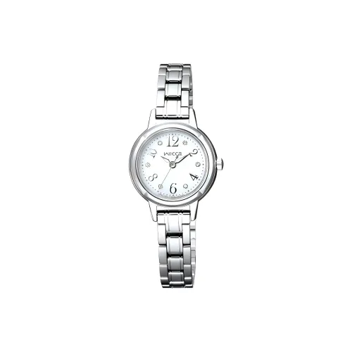 CITIZEN Wicca Collection Солнечный кварцевый механизм механизм из нержавеющей стали ремешок 24 мм женские часы белый циферблат