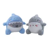 Парный вариант Мир Emoji Акула-Синий+Серый