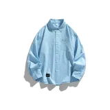 Длинный рукав, цвет далёкий небесный синий