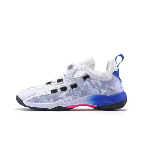 Kinglake Амортизаторы Shock Slip-Resistant Abrasion-Resistant Низкие Кроссовки для тренировок Унисекс Белый Королевский Синий