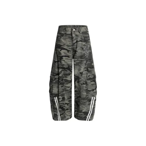 LBPC Армия Зеленый Унисекс Карго Брюки