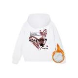 Белый (с флисовой подкладкой) с черным логотипом