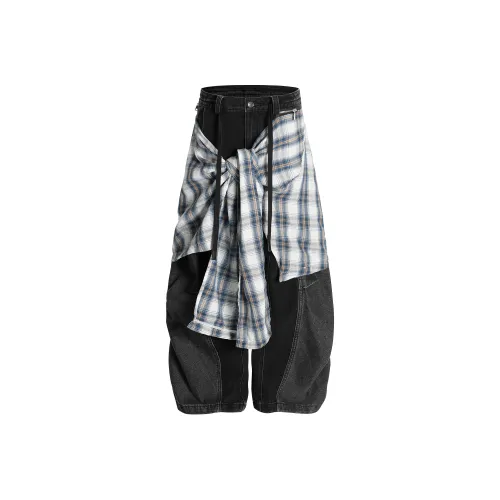 GONGFUSHE Черные Унисекс Джинсы