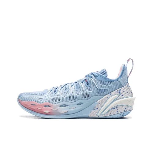 LINING Buckets Амортизаторы Устойчивость к скольжению Дышащий Низкий Топ Баскетбольные кроссовки Мужской Синий