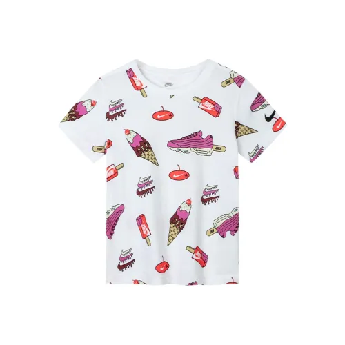 nike T-рубашка Чисто белый для детей 3-7 лет