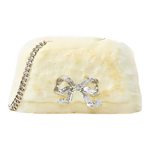 Self Портрет Полиэстер Сумка через плечо Сумка на плечо Мини Женская Кремовый Желтый