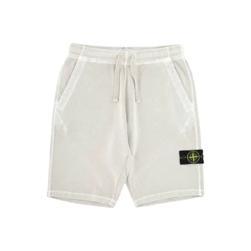 STONE ISLAND Повседневные шорты Мужские Белые