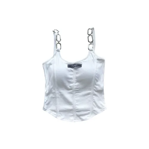 Cotton Gene Белые Женские Майки