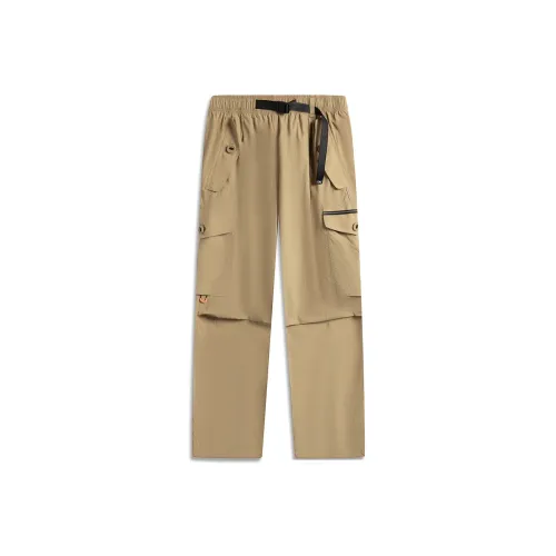 LINING Sports Life Collection Кофе Хаки Мужские Повседневные Брюки
