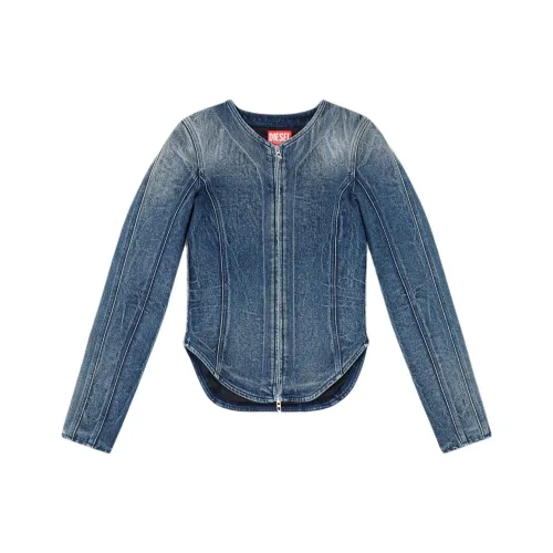 DIESEL Denim Куртка Женская Темно-синяя