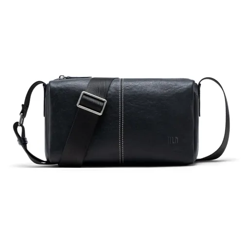 HLA Коровья кожа Одно плечо Подмышечный Сумка через плечо Унисекс Черный