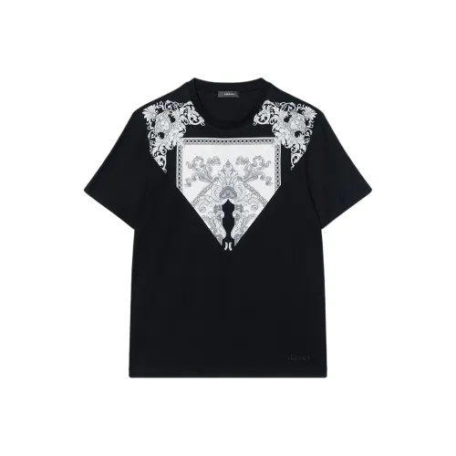 VERSACE Мужские черные T-рубашки