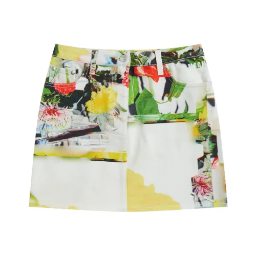 MSGM Камуфляж Женские Повседневные Короткие Юбки