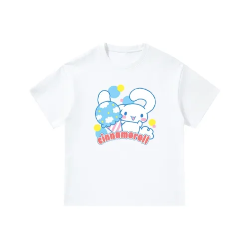 Sanrio X CINNAMOROLL Yugui Dog T-Shirt Унисекс Белый Фотиния Серый