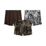 Джунгли Пятно + Белый Зебровый принт + Водная волна Леопардовый принт