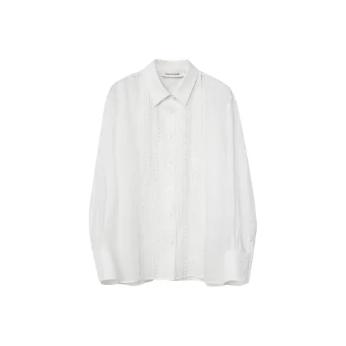 NancyCavally Белые Женские Рубашки