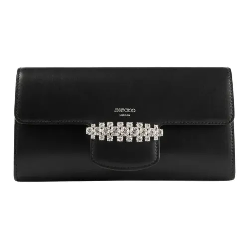 Jimmy Choo Кошелек из телячьей кожи сумка через плечо женская черная