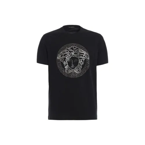 VERSACE Мужские черные T-рубашки