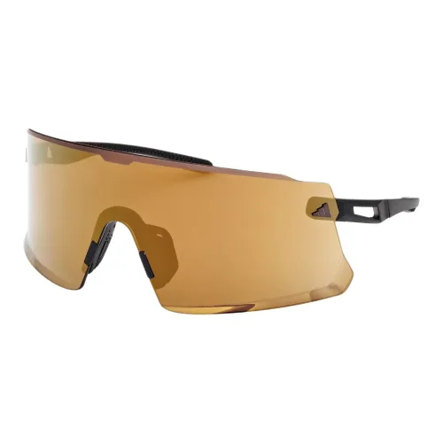 Adidas Plastic Irregular Shape Sunglasses Unisex Brown