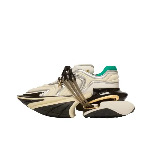 BALMAIN Unicorn Wave Low Top Толстая подошва Кроссовки Женские Бежевые