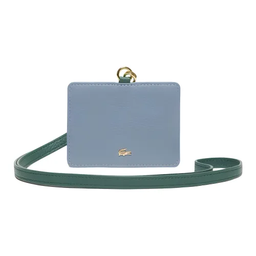 LACOSTE Коровья кожа Держатель для карт Женский Небесно-голубой