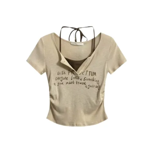 YGPRW Хаки Женские Футболки