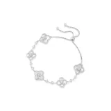 Треснувшая Тень Маленький Цветок Браслет (Серебряный)