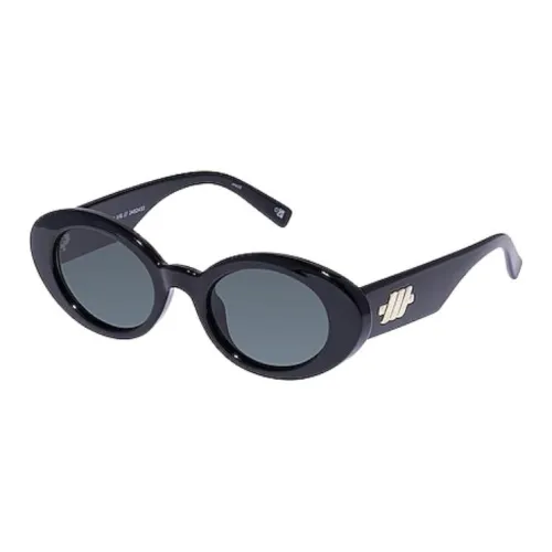 Le Specs Пластик OVAL SUNGLASSES Унисекс Черный