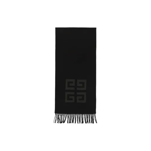 Givenchy Чистая шерсть Вязаные шарфы Унисекс Черный
