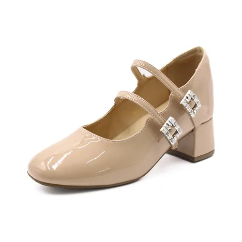 Varib Грубый каблук Мэри Джейн туфли 7 см Женские