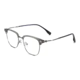 Прозрачно-серый | Серо-серебристый-C02 & Защита от синего света, 0 диоптрий, линзы