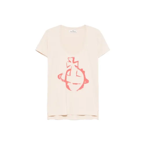 Vivienne Westwood Бежевые Женские Футболки