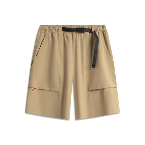LINING Sports Life Collection Кофе Хаки Мужские Спортивные Шорты
