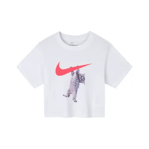 nike T-рубашка Чисто белый для детей 3-7 лет