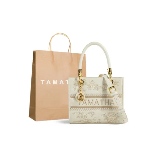 TAMATHA Полиуретан Синтетическая кожа Сумка Lady Dior Сумка Женская Вышивка Белый