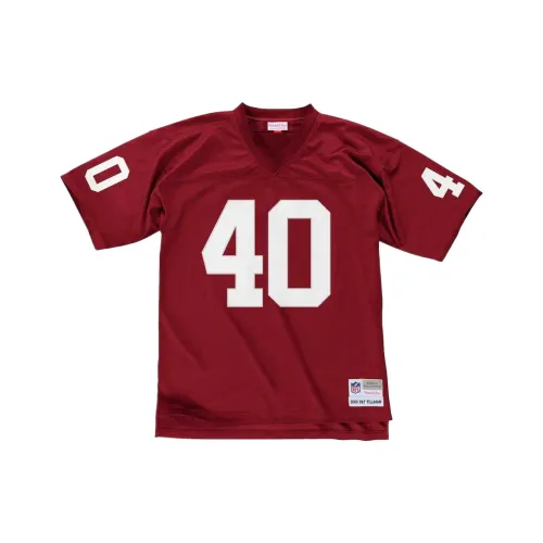 MITCHELL NESS Регби Джерси Игровая версия Мужской Красный