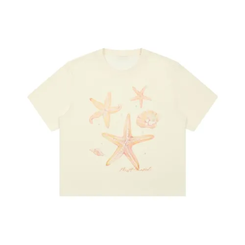 MostwantedLab Кремово-белые Женские Футболки