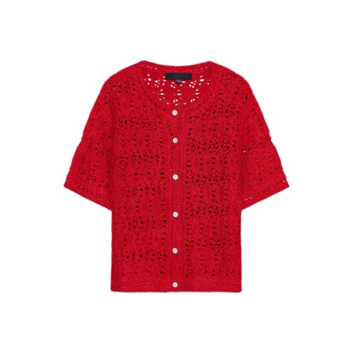 ZARA Красный Женский Трикотаж