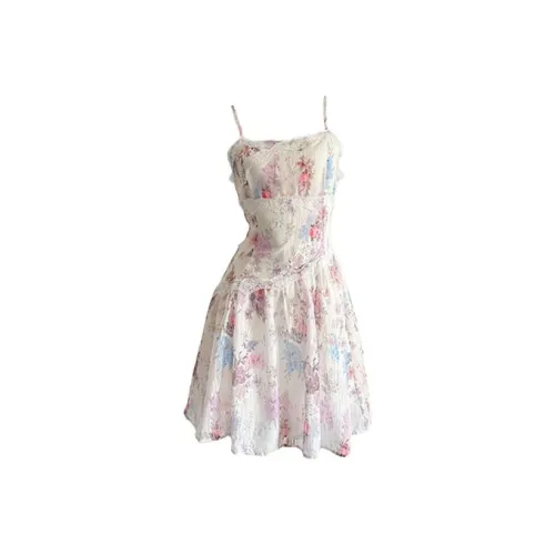 HUINIAN Цветочное Платье Женские Слиплатья