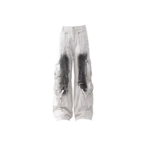 GEOGRE ALEX Белые Унисекс Джинсы