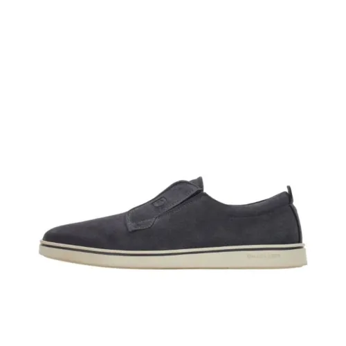 Ferragamo Мужские повседневные туфли Low Top Серые Мужские